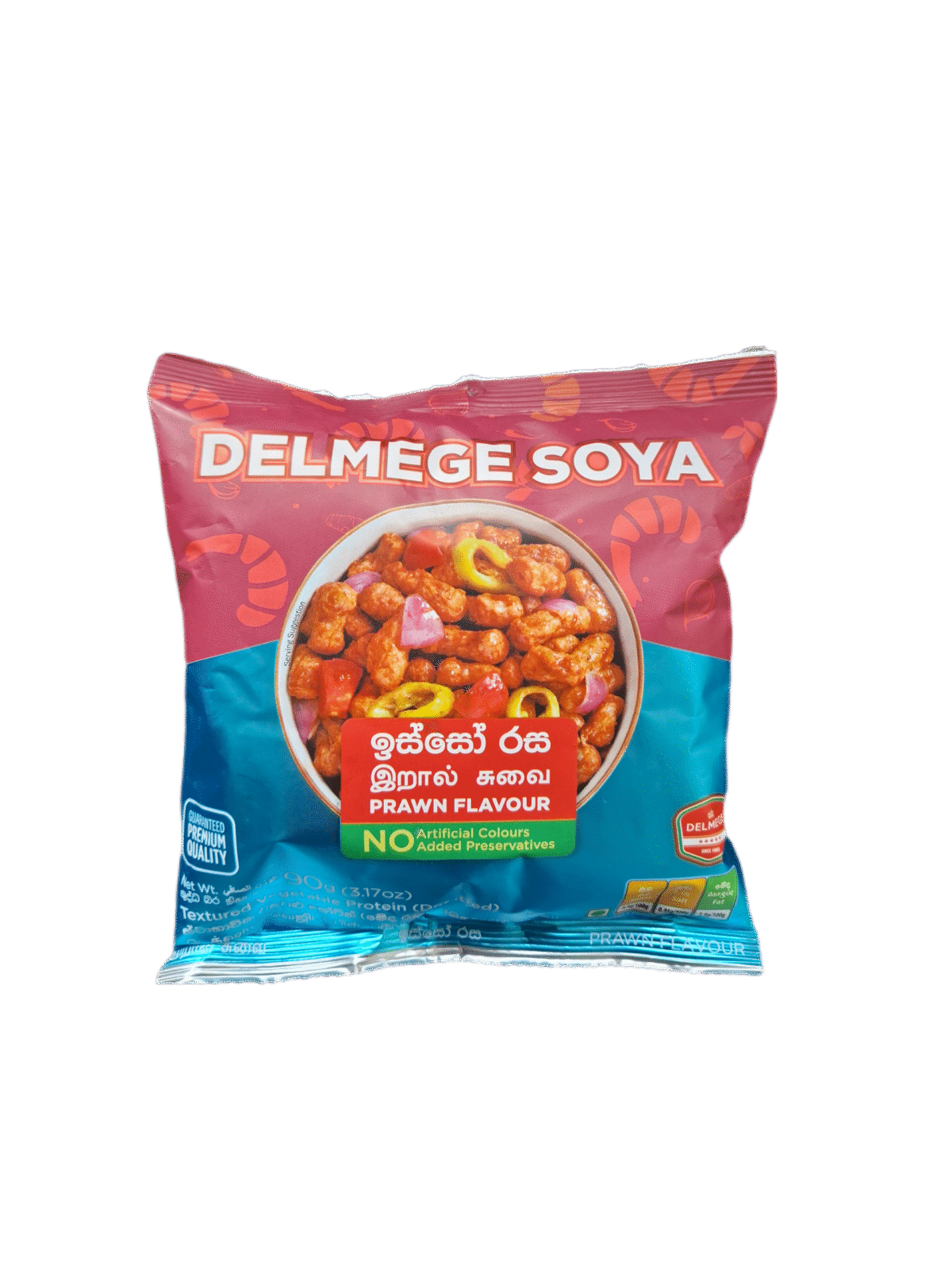 delmege soya meat prawn flavour 90g