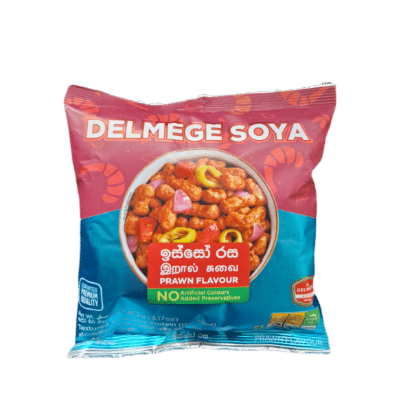 delmege soya meat prawn flavour 90g