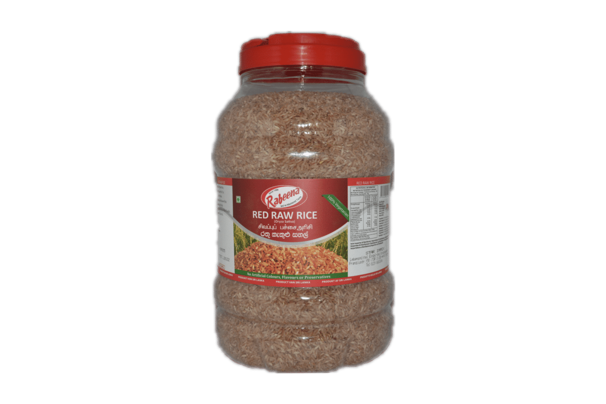 rabeena red raw rice (bottle) 5kg