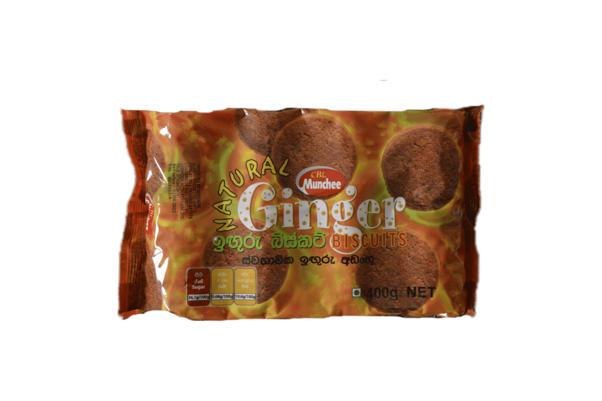 cbl munchee natural ginger biscuits 400g