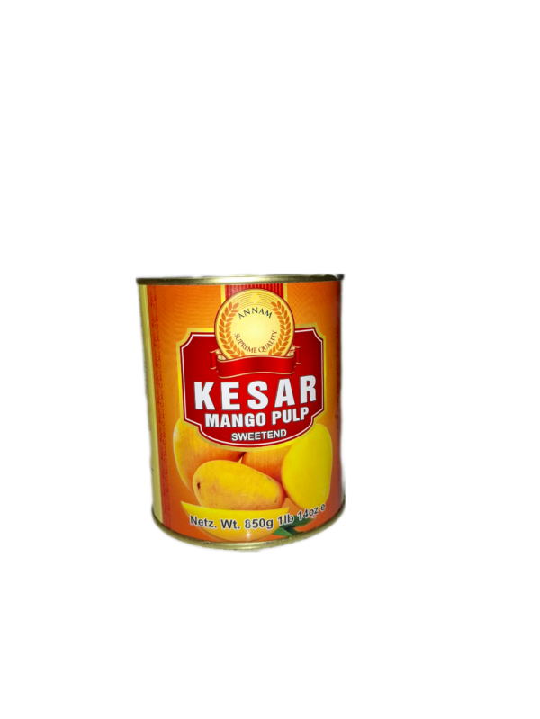 annam kesar mango pulp sweetend (india) 850g