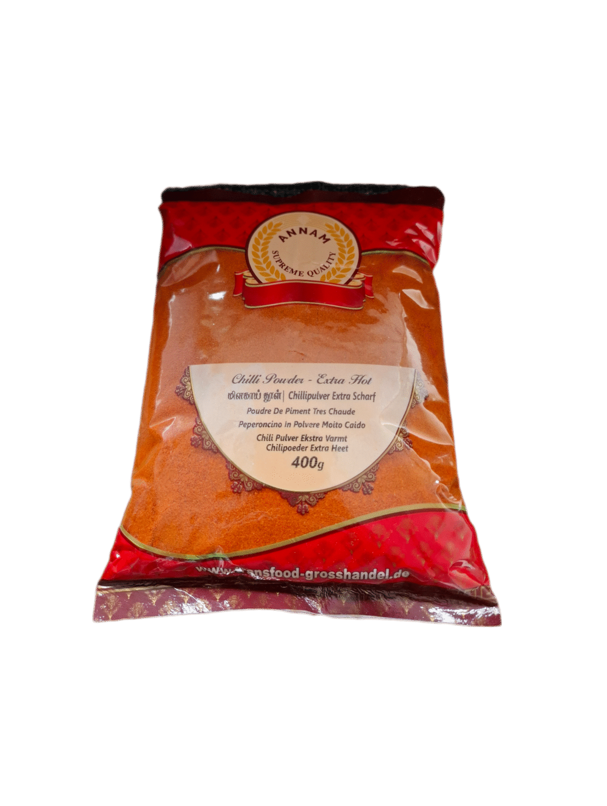 annam chilli powder extra hot (india) 400g