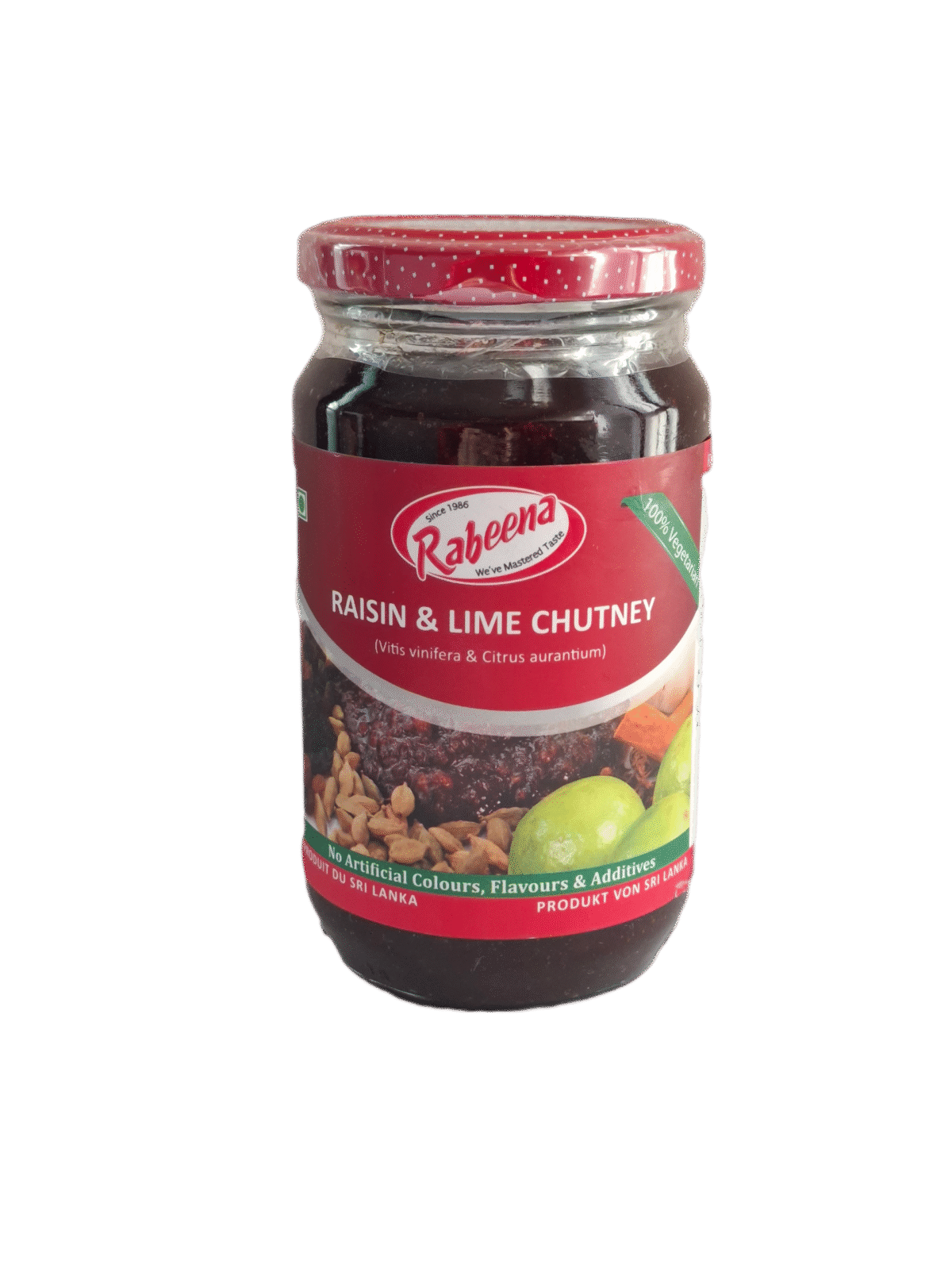 rabeena raisin & lime chutney 450g